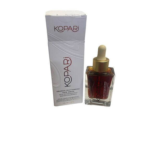 Kopari Gradual Self-Tanning Face Serum with Niacinamide & Hyaluronic Acid 1 oz - Picture 1 of 1